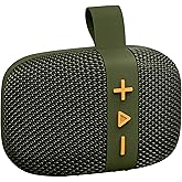 Fisher Portable Bluetooth Speakers, Clip-On Speakers Bluetooth Wireless, IPX5 Waterproof Speaker,10W Peak Power Bluetooth Speaker Stereo HD Sound, BT 5.3, FM Radio, for Pool, Beach, Use Anywhere