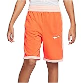 Nike Kids Boy's Dry Elite Basketball Shorts (Little Kids/Big Kids) Hyper Crimson/Washed Coral/White LG (12-14 Big Kids)