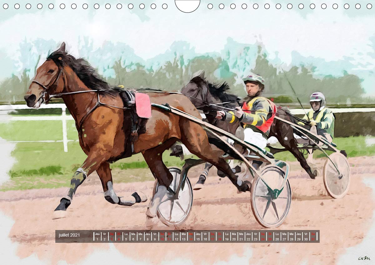 Calendrier Courses Hippiques 2023 Amazon.fr - Courses Hippiques En Tableaux (Calendrier Mural 2021 Din A4  Horizontal): Série De 12 Tableaux, Créations Originales Avec Pour Thème Les  Courses De Chevaux (Calendrier Mensuel, 14 Pages ) - Sudpastel, K.a. -  Livres