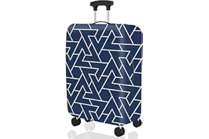 BOXIKI TRAVEL Luggage Cover – Navy Blue Stretchable Suitcase Protector – Washable, Scratch-Resistant & Dustproof Elastic Cover for Large Travel Bags