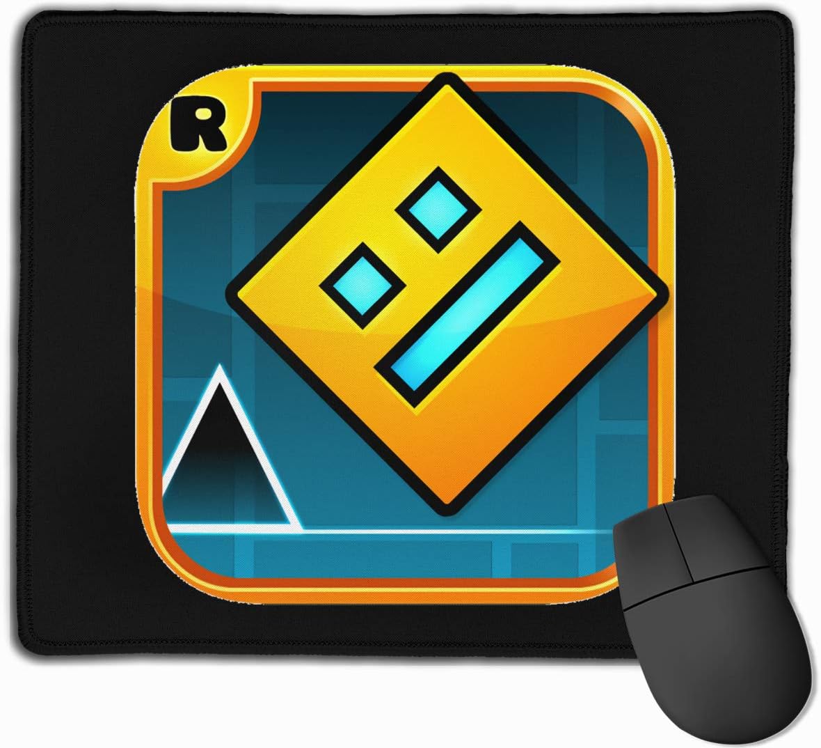 Geometry Dash Computer Mouse Pad Computer Small Anti Slip Mouse Mat for Office/Gaming/Home
