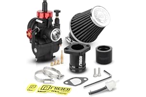 NIBBI 24mm Carburetor Kit for Predator 212 Coleman Predator 212cc 196cc 224cc Engine Mini Bike Go Kart Performance Parts Black