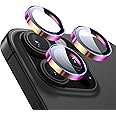 ESR for iPhone 16 Pro Max/16 Pro/15 Pro Max/15 Pro/14 Pro Max/14 Pro Camera Lens Protector, Ultra-tough HD Individual Lens Protectors, Scratch Resistant, Ultra-thin Tempered Glass, 1 Pack, Chromatic