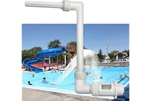SKARUMMER Swimming Pool Waterfall Spray Pond Fountain - Water Spray Spa Fun Sprinkler Fit for 1.5" Threaded Above Ground & In Ground Pool Return Jets, Swimming Pool & Spa Accessories