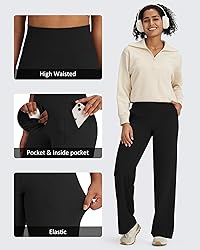 G4Free Wide Leg Pants Woman Yoga Pants with Pockets