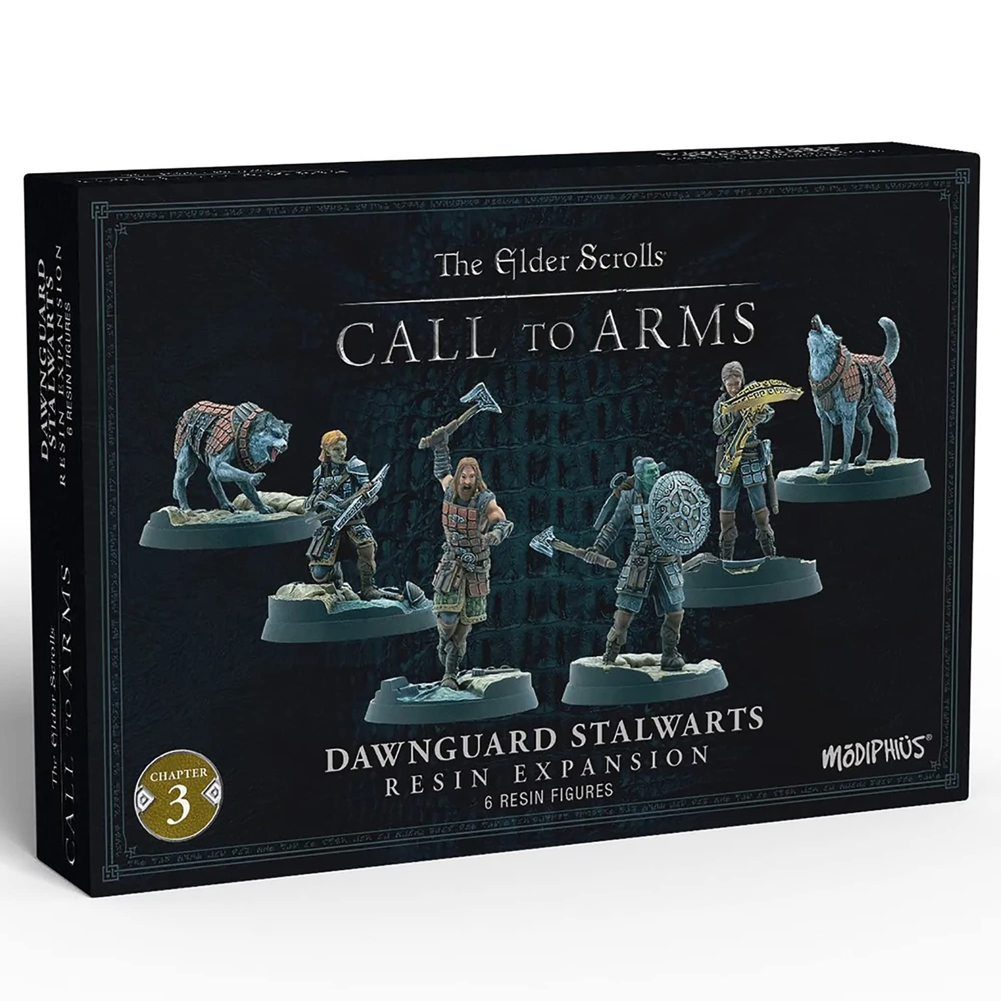 Modiphius Entertainment The Elder Scrolls: Call to Arms - Dawnguard Stalwarts - 6 Unpainted Resin Figures (MUH0330306)