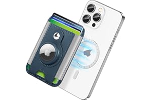 ExtreLife For Magsafe Wallet with Airtag Holder, 6-Card Holder, Stronger Magnetic Card Holder for iPhone 16/15, iPhone 14/13/12 Series, Mag Safe Wallet, RFID Blocking, Not included Airtag, Blue