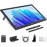 HUION KAMVAS Pro 19 4K UHD Drawing Tablet with Touch Screen, 96% Adobe RGB Drawing Monitor with 1.07 Billion Colors, PenTech 