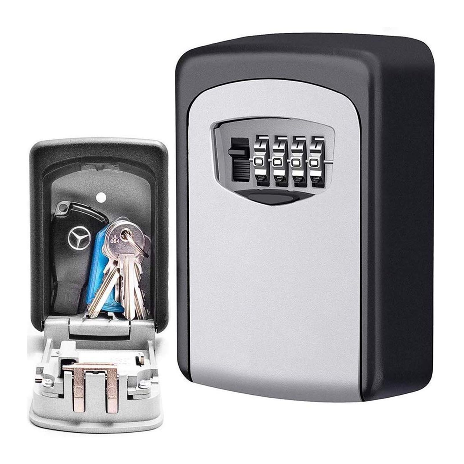 CDC DlGl Lock Key Safe, Wall Mounted Key Box -Combination Lock Box -Best Outdoor Waterproof and Security-Key Cabinet Safe -Great For Elderly Parents Spare House Keys