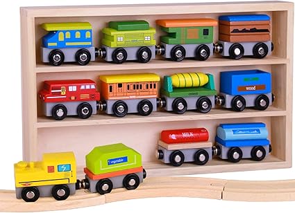kids wooden train