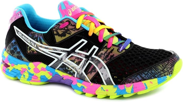 multi coloured asics