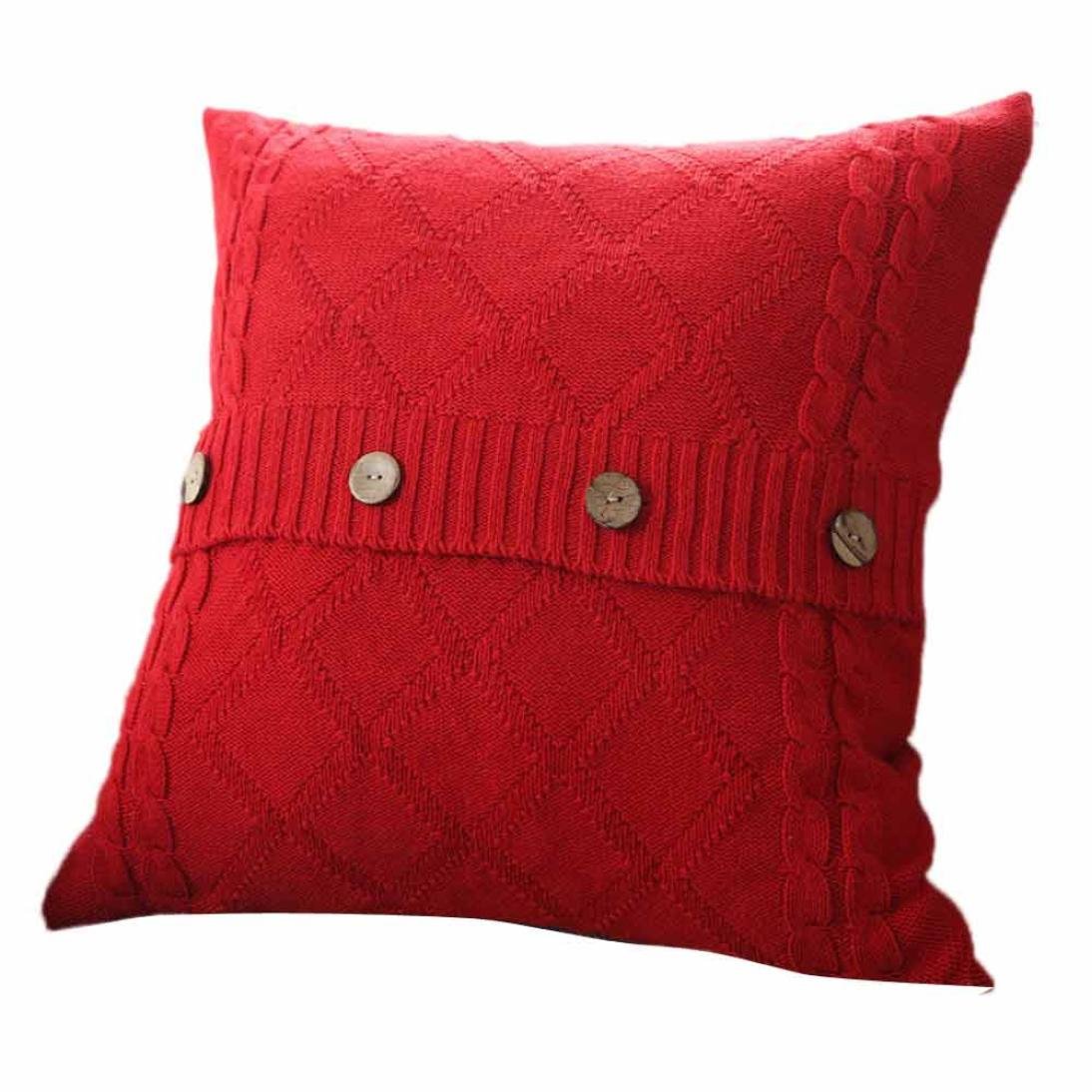 sweater pillows with buttons