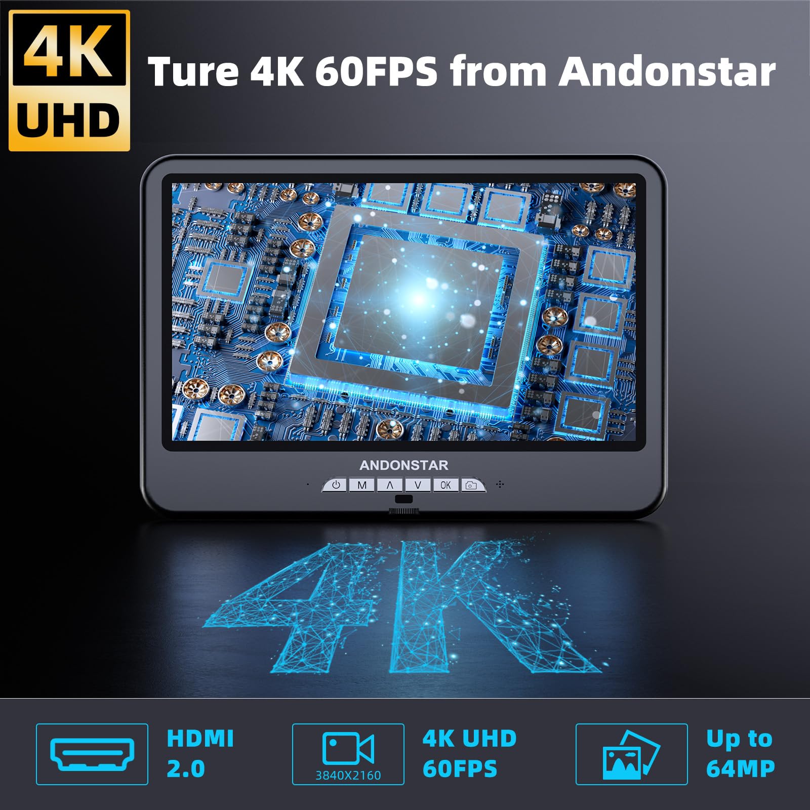 Andonstar 4K 60FPS 10.1