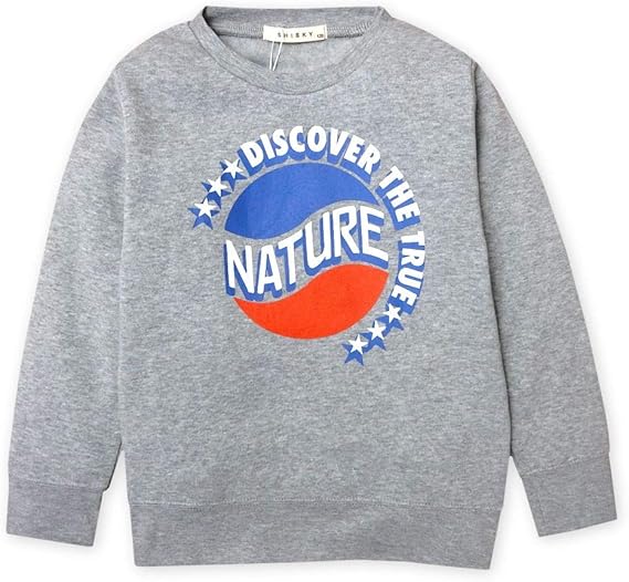 Amazon 子供服 男の子 トレーナー 長袖 Shisky シスキー 裏起毛 アメカジロゴプリント 男児 キッズ メール便発送 トレーナー パーカー 通販