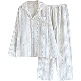 Vhitler Linen Set Coquette Womens Pajamas Set Summer Lounge Sets for Women Old Money Aesthetic