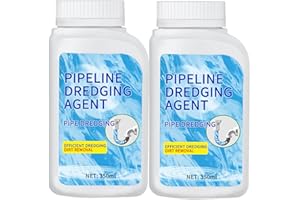PARWENE Pipeline Dredging Agent, Drain Clog Remover, Powerful Pipe Dredging Agent Powder, Sink and Drain Pipe Unclogging Agent For Kitchen Toilet (2)