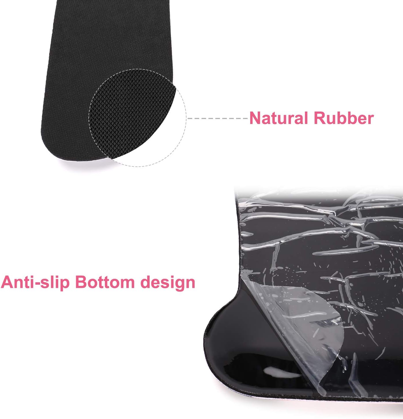 MOSISO Wrist Rest Support for Mouse Pad & Keyboard Set, Peony Ergonomic Mousepad Non-Slip Rubber Base Home/Office Pain Relief & Easy Typing Cushion with Neoprene Cloth & Raised Memory Foam, Blue: Computers & Accessories
