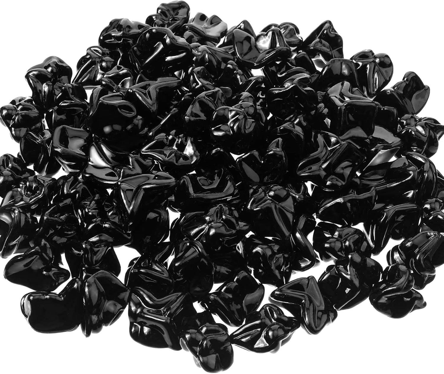 Stockings & Holders - 100 Lumps of Fake Coal Christmas Plastic Coal Anthracite Coal Christmas Coal Gift Bag Santa's Naughty or Nice Gifts for Kids Adults Christmas Stocking Stuffer Present Shopping List