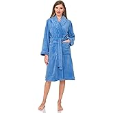TowelSelections Womens Robe Plush Fleece Bathrobe Shawl Collar Spa Bath Robe for Women