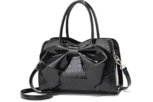 DIVCIDLC Women Handbag Purse Top Handle Shoulder Crossbody Bag with Bow Design