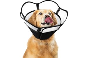 Supet Dog Cones for Large Dogs, Soft Dog Cone Collar for Medium Dogs, Comfortable Dog Cone Alternative to Stop Licking, Adjustable Large Dog Cone for Dog After Surgey