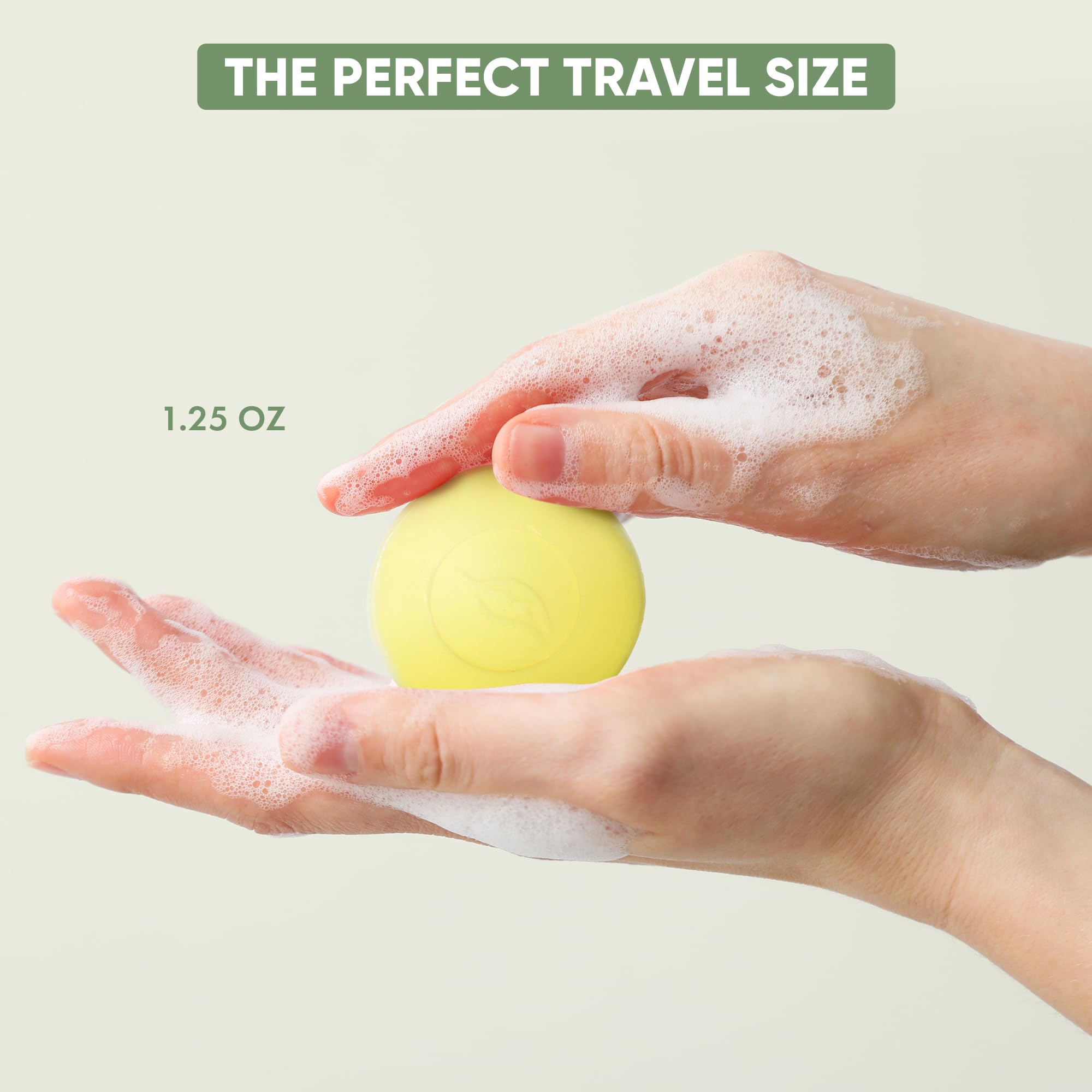 Terra Pure Green Tea Bar Soap, Travel Size Hotel Amenities - Bulk Set for Hotel Essentials | 1.25 oz Bar Soap | Half Pallet 18 cases with 350 units each - 6,300 pieces