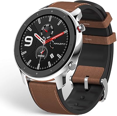 Amazfit GTR 47mm Smartwatch Stainless Steel 24 Day Battery All Day Heart Rate
