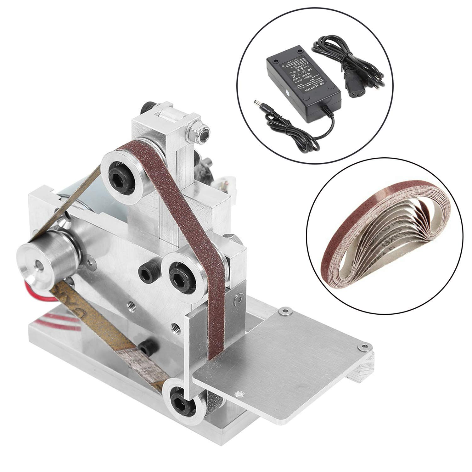 Huanyu Micro Belt Sander Electric Belt Grinder of Adjusting Belt