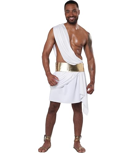Costume De Dieu Grec Bristol Novelty – Toge Drapée, Couronne, Ceinture, Taille M, Pour Halloween Et Fêtes Toga