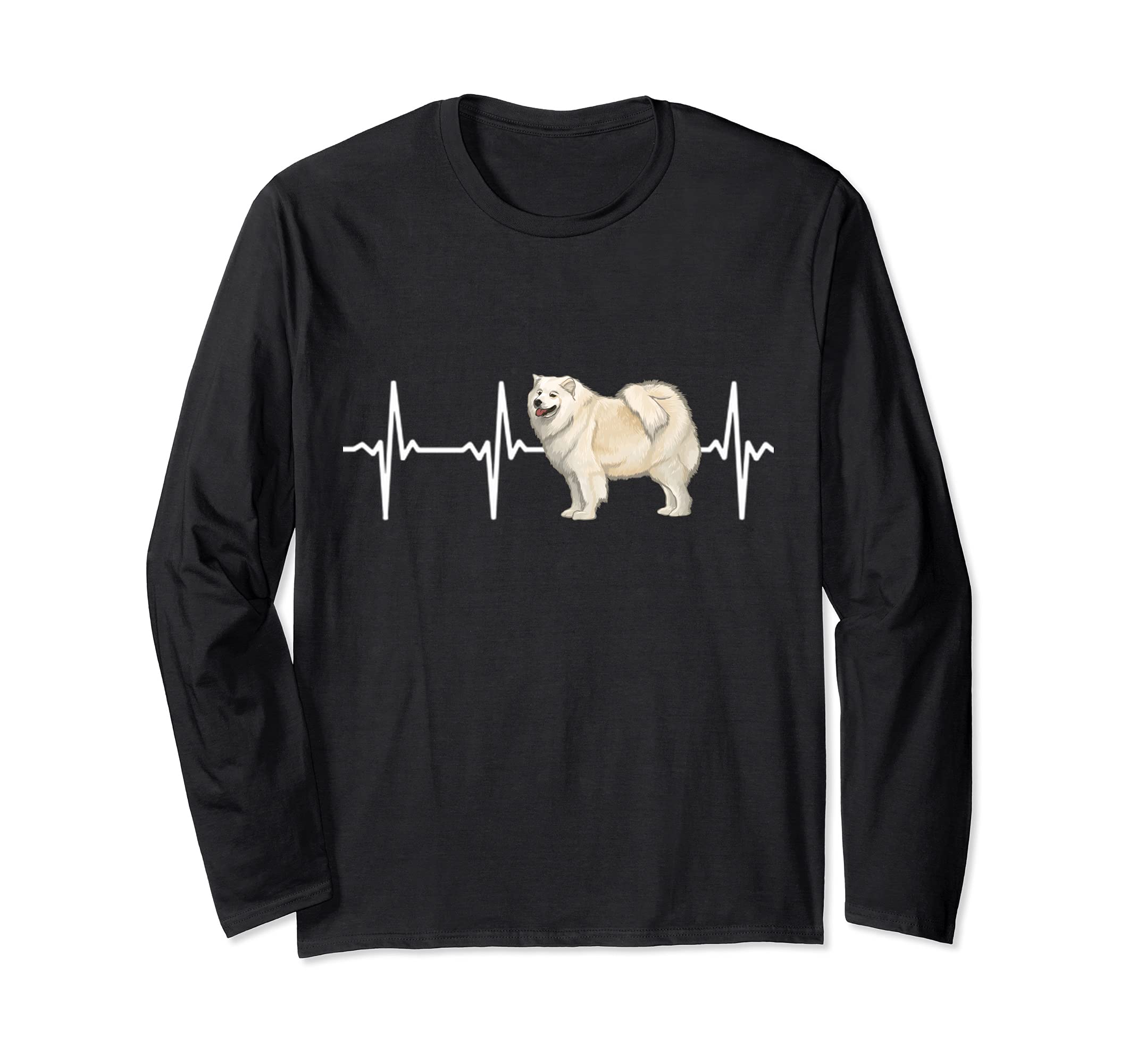 Samoyed Heartbeat Love My Dog Long Sleeve T-Shirt