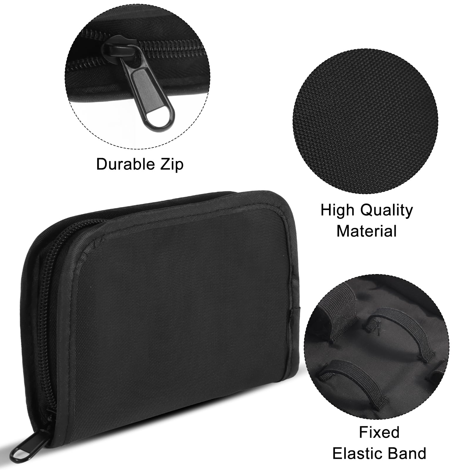 GENCAM Diabetes Supply Case, Diabetic Organizer For Test Strips With Mesh Pocket, Portable Diabetes Testing Kit bag, Travel Blood Glucose Meter Glucometer Storage Bag, Glucose Monitor Case