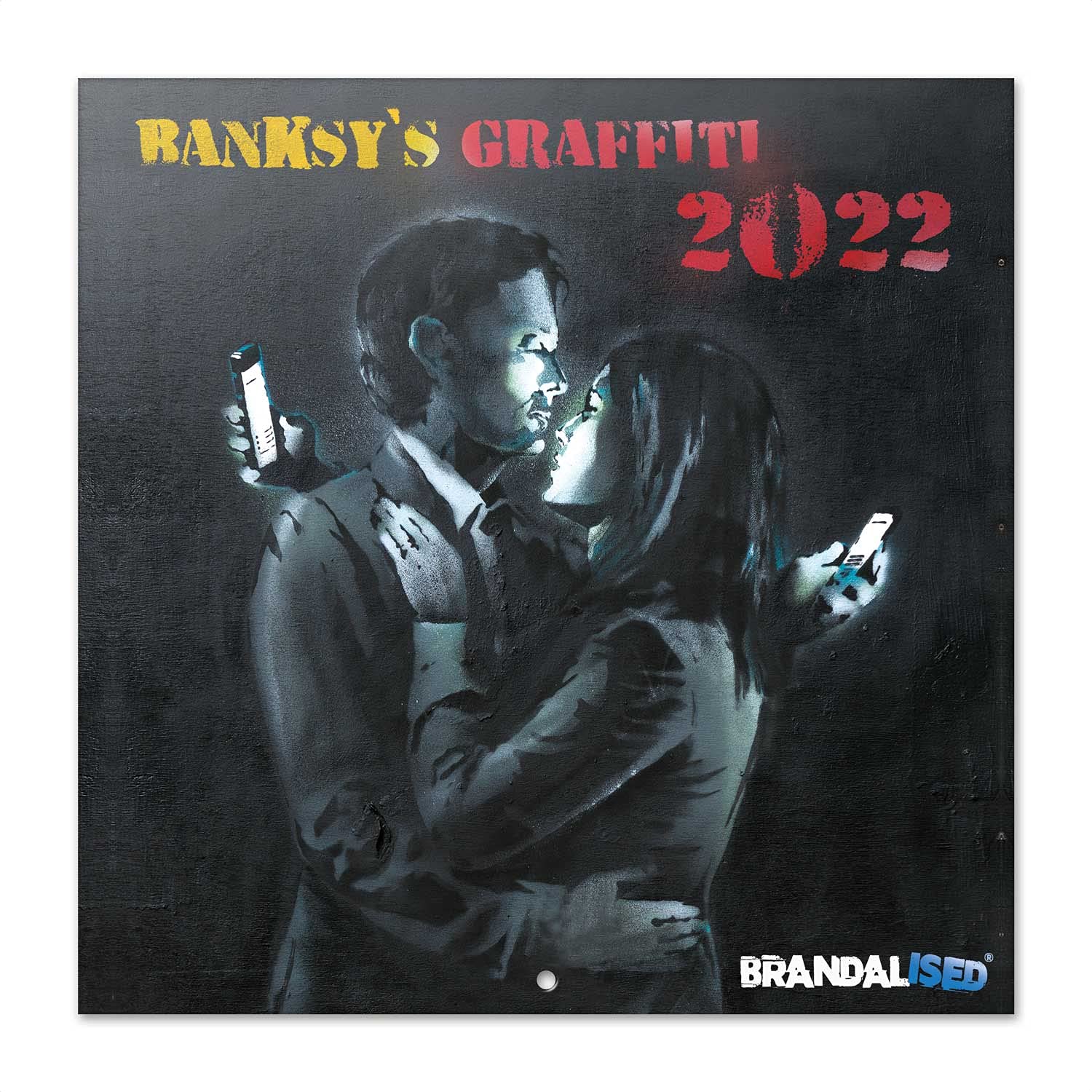 Grupo Erik: Official Brandalised 2022 Wall Calendar, 12' x 12' Square Family Calendar, Banksy, Street Art Calendar