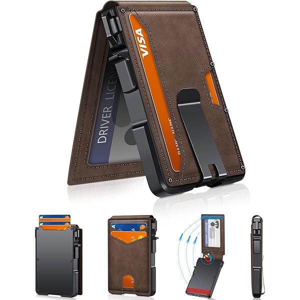 Amazon.com: ZALVEX Wallet for Men, Mens Minimalist Wallet 9-13