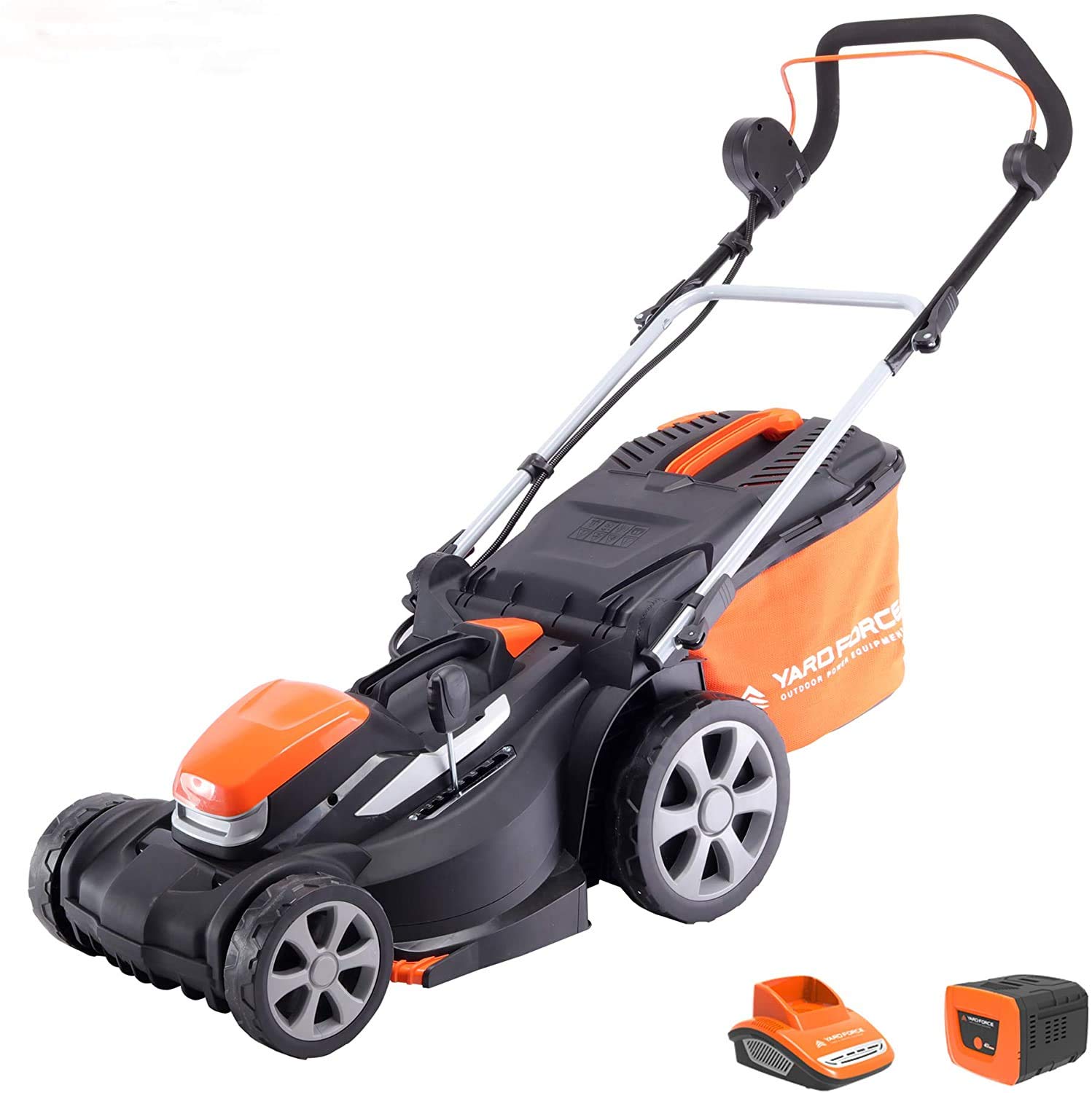 Yard Force 40V 37cm Cordless Lawnmower with lithium ion battery & quick charger LM G37A - GR 40 range