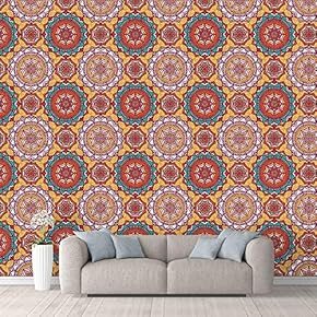 Wall Mural Beautiful Pattern Colorful Texture Removable Self-Adhesive Large Wallpaper - 66x96 inches