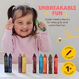 Honeysticks Super Jumbo Crayons 12 Pack Non Toxic Beeswax Large 100mm view 3