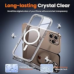 toushion 3 in 1 for iPhone 16 Pro Case Clear with