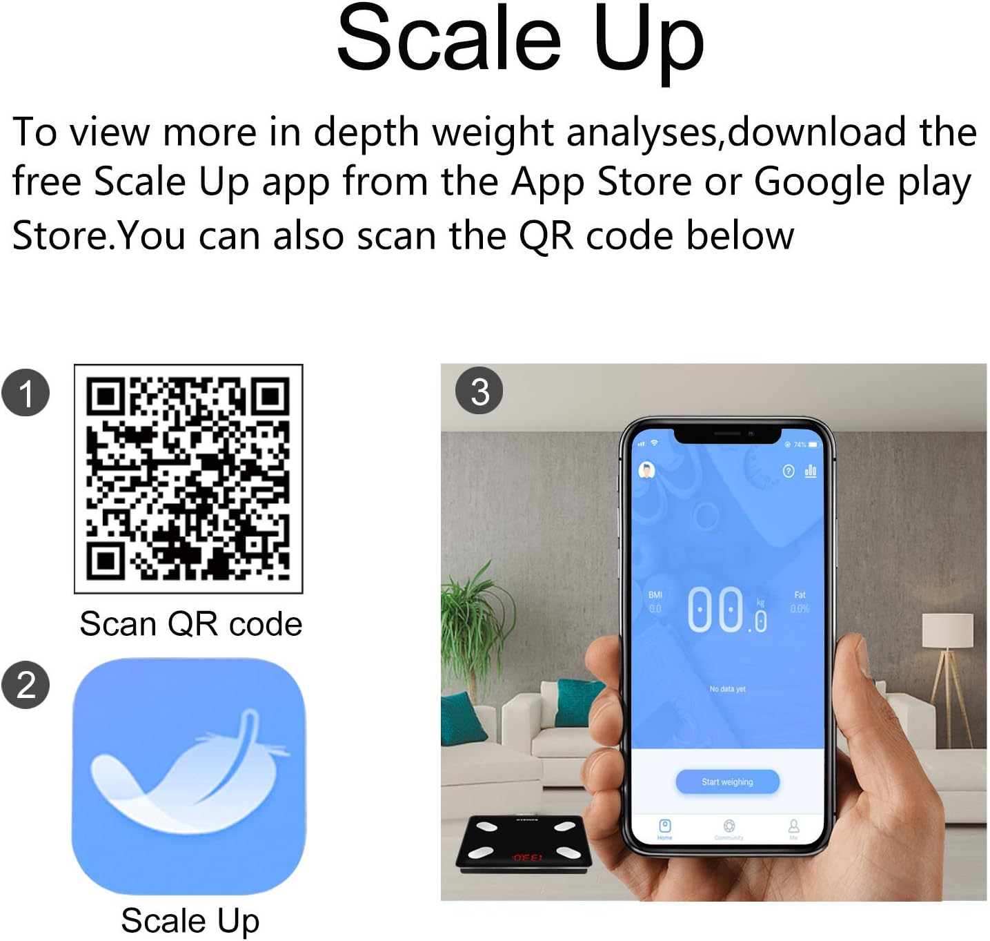 Bluetooth Smart Body Fat Scale WONGKUO 24 Key Body Composition Monitor Wireless Digital Bathroom Weight Scale Health Analyzer Free iOS and Android APP,Sync Data with Apple Health,Google Fit or Fitbit: Health & Personal Care