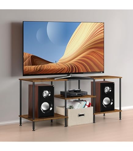 Amazon.com: Furinno No Tools Tube Entertainment Center, Light