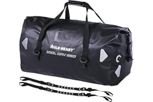 WILD HEART Waterproof Duffel Bag 40L 66L 100L with Welded Seams for Kayaking, Camping, Boating,Bycycle,Motorcycle, 100L Yello