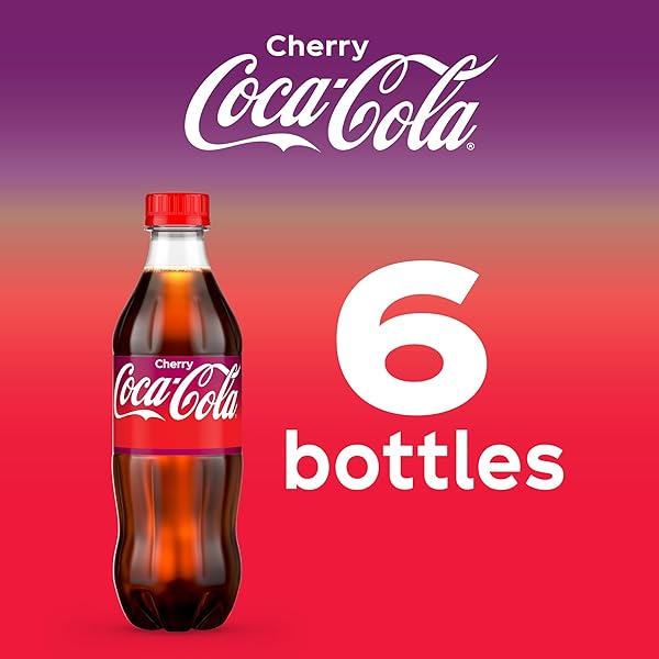 COCA-COLA CHERRY SODA SOFT DRINK, 16.9 FL OZ, 6 PACK