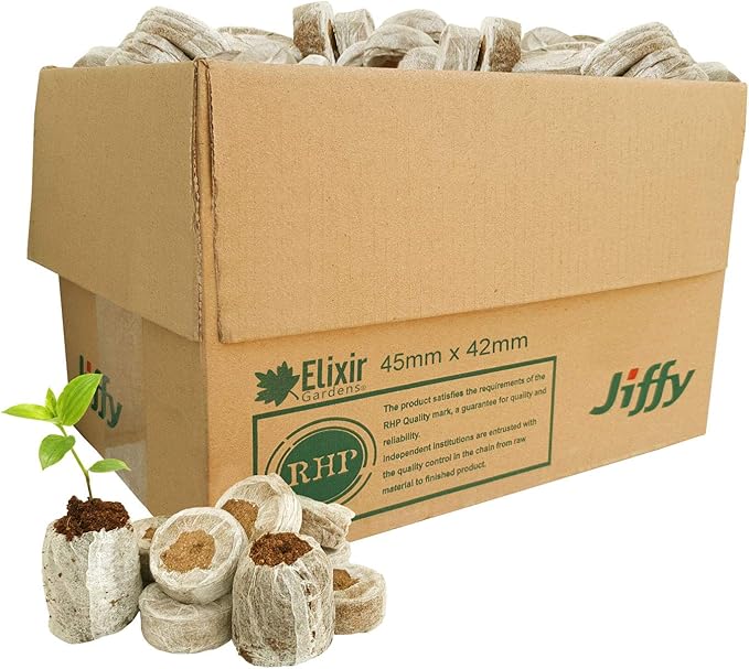 Elixir Gardens ® Jiffy 7C Peat Free Coir Plug Propagation Pellets 45mm
