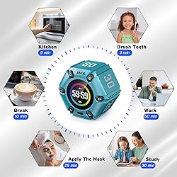 Pomodoro Timer, Magnetic Visual Timer with Flip