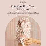 Kitsch XL Microfiber Hair Towel Wrap Terracotta Checkered 40x24 in view 9