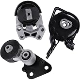 Rockplanet Front &amp; Rear Engine Mount Kit Motor Mount | 3 Pcs Compatible With 07-14 Ford Edge 3.5L / 07-10 Lincoln MKX 3.5L, A5342 A5431 A5605