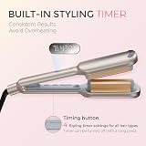 TYMO ROVY Hair Waver Crimper 25mm Ceramic Tourmaline Dual Voltage Gold view 6