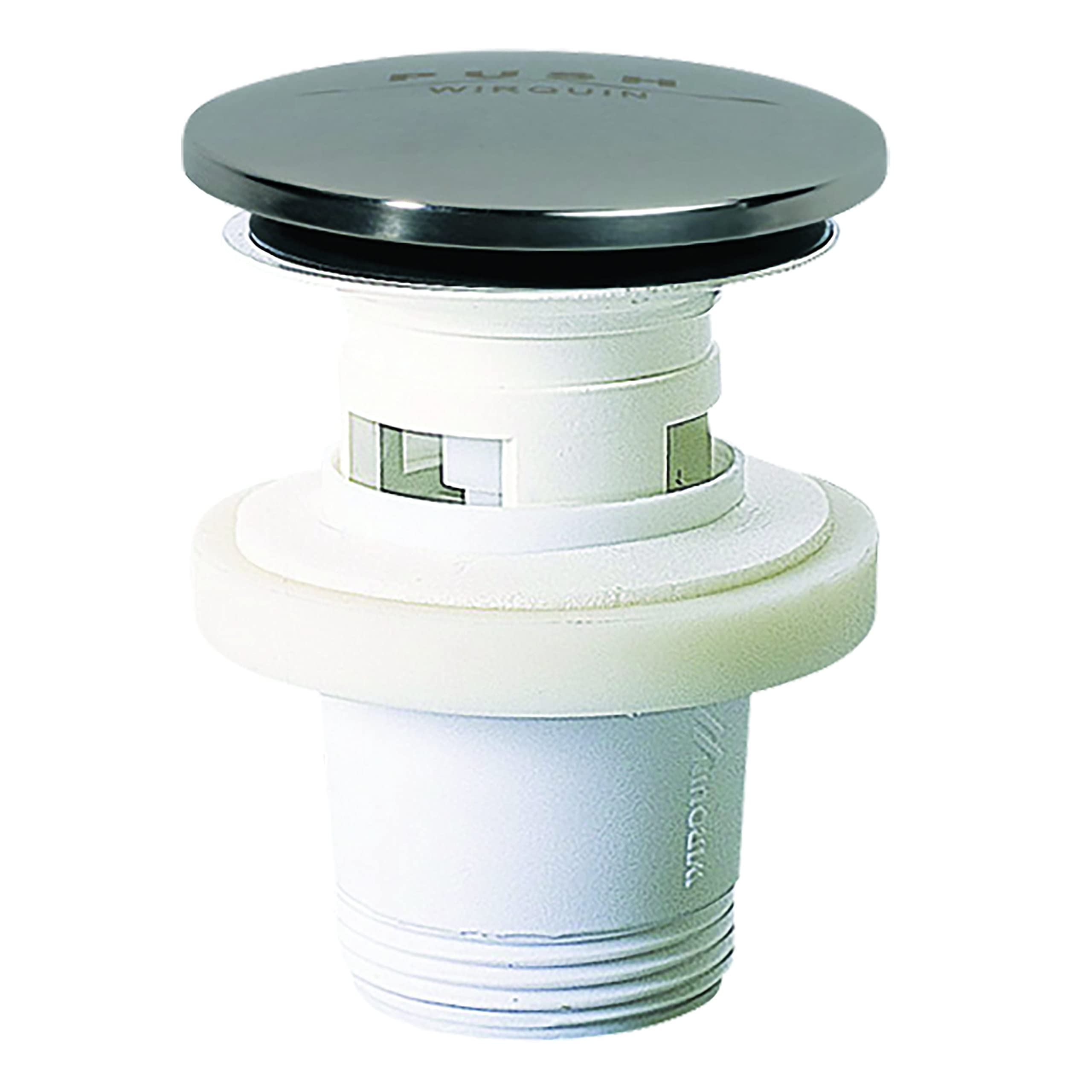 Wirquin Quick-Clac 30724029 Basin Waste with Flap Chrome Grey