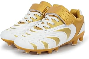 BomKinta Kids Soccer Cleats - Unisex-Child Athletic FG Shoes - Sports Outdoor Shoes for Boys Girls