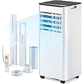 EUHOMY 10,000 BTU Portable Air Conditioners, 4-in-1 Portable AC Unit Cools Up to 450 Sq.Ft, Portable Air Conditioner with Coo