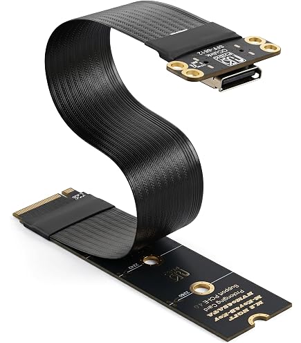 Amazon.com: M.2 NVMe PCIe 4.0 to OCuLink SFF-8612 Adapter Card, x4